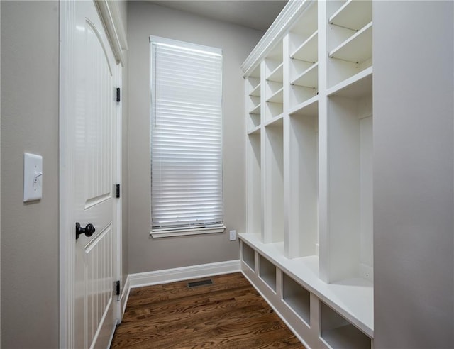 20473 199th St, Tonganoxie, KS 66086 - mudroom with dark wood-style floors and baseboards