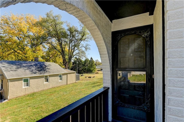 view of balcony