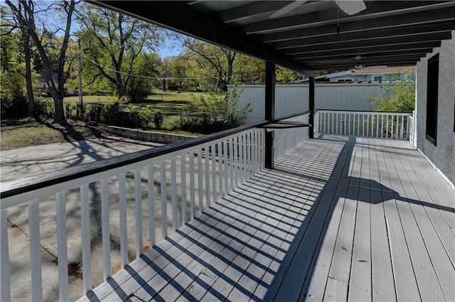 view of wooden terrace