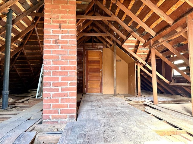 view of attic