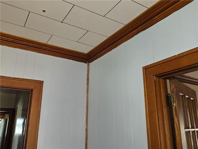 details with wood walls