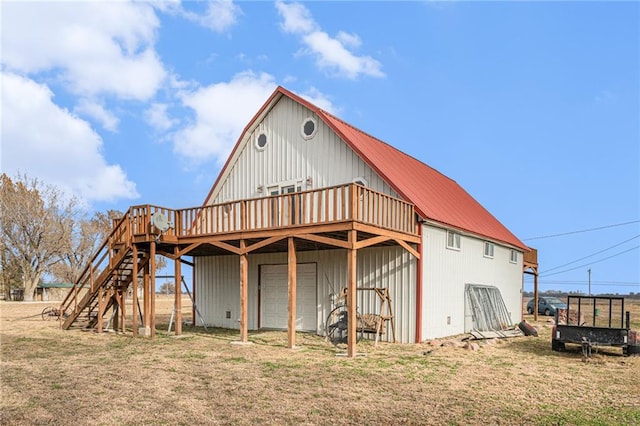 view of outbuilding with a garage