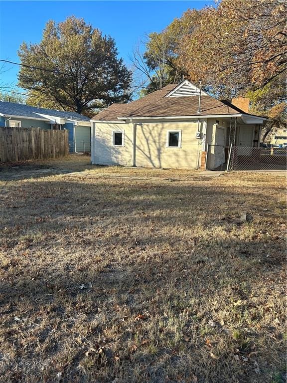 view of back of property