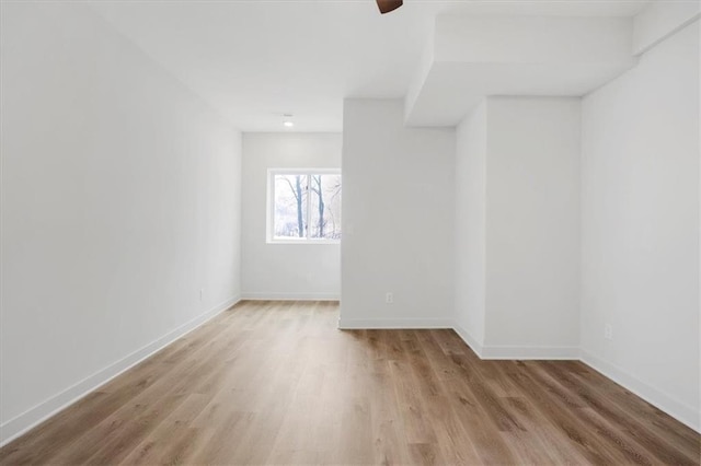 empty room featuring light hardwood / wood-style floors