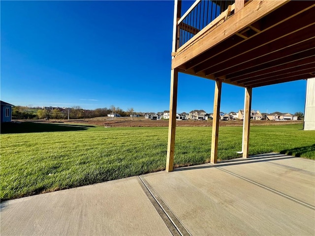 view of patio with a deck