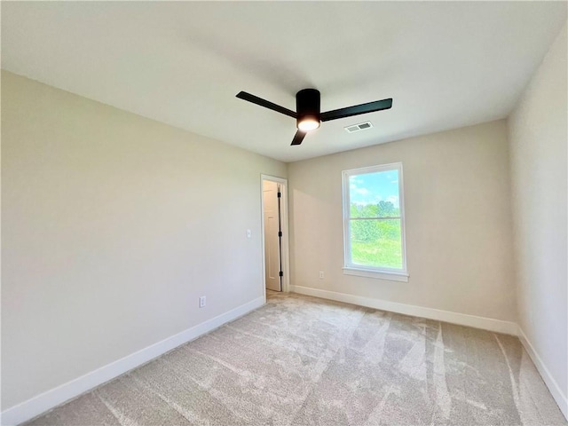 7709 NE 106th Pl, Kansas City, MO 64157 - empty room featuring ceiling fan and carpet