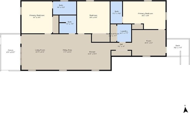 204 N 17th St, Leavenworth, KS 66048 - home floor plan
