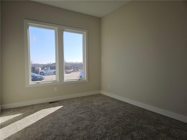 view of carpeted empty room