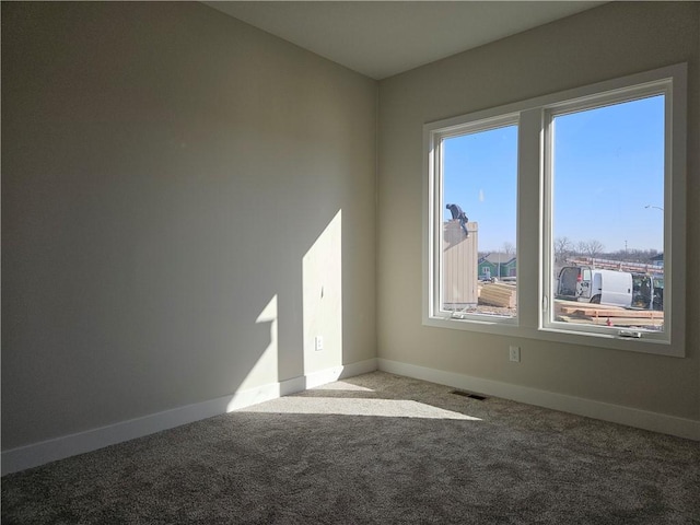 view of carpeted empty room