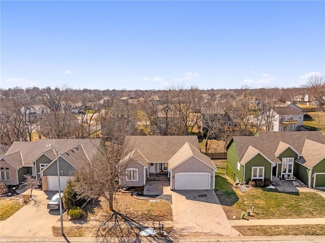 birds eye view of property featuring a residential view