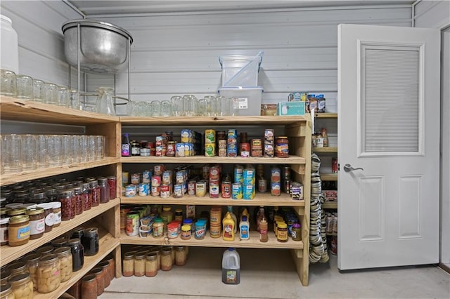 view of pantry