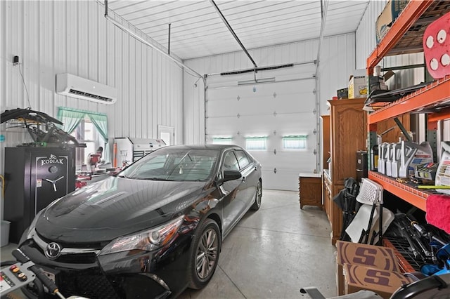 1185 Route E, Lockwood, MO 65682 - garage featuring an AC wall unit