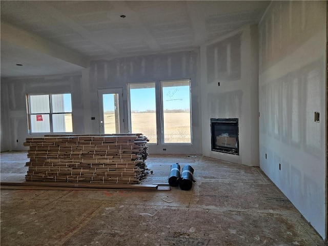 view of unfurnished living room