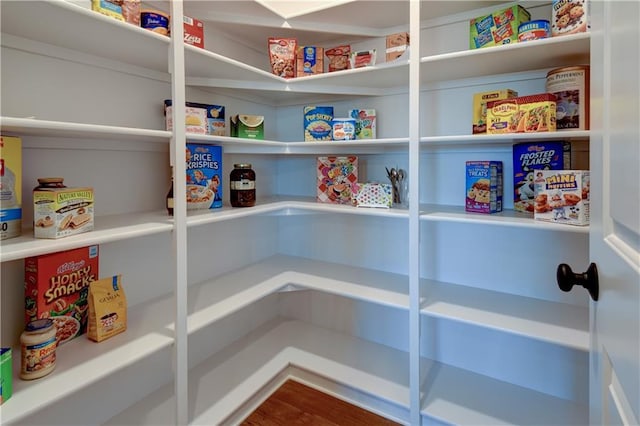 view of pantry