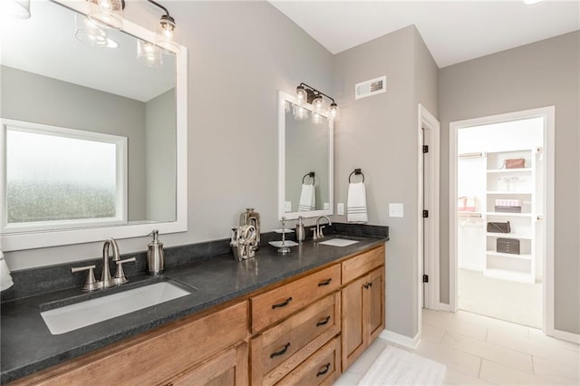 bathroom featuring vanity