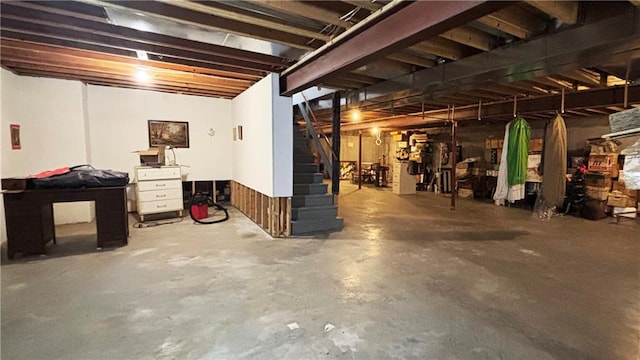 view of basement