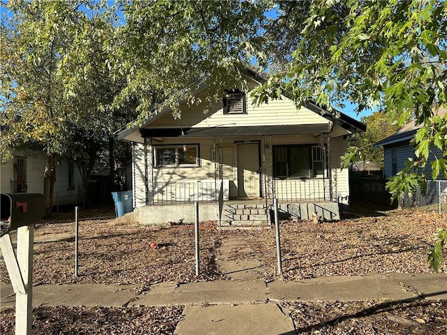 bungalow-style house with a porch