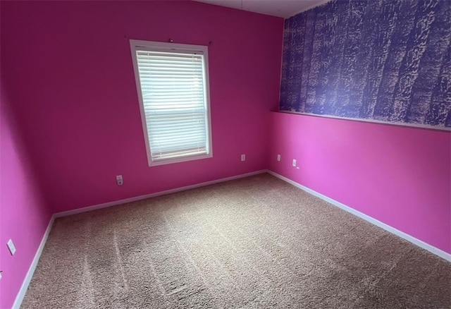 spare room with carpet floors