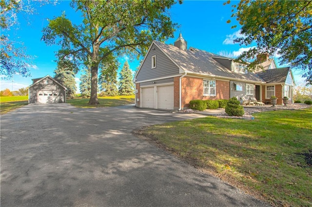 view of property exterior featuring a yard