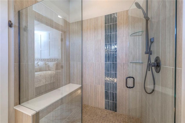 bathroom with walk in shower