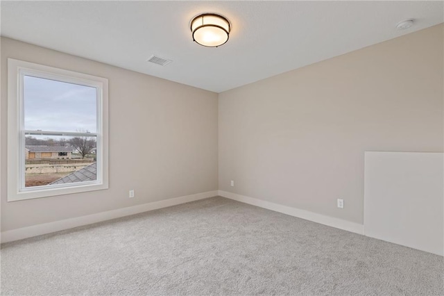 view of carpeted empty room