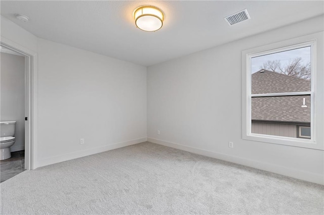 view of carpeted empty room