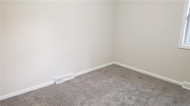 unfurnished room with carpet flooring