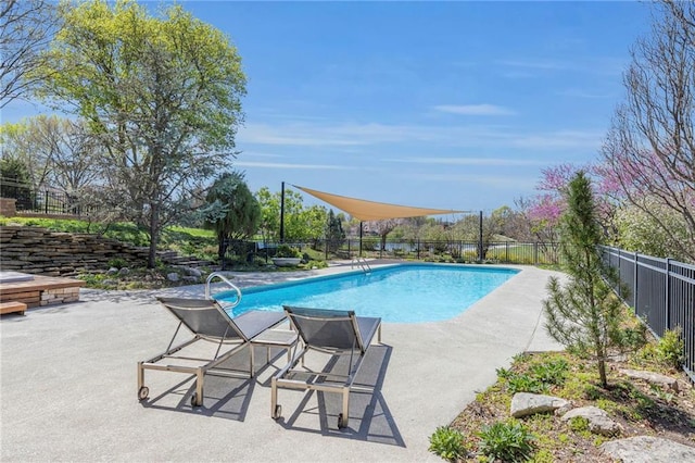 32225 W 88th St, De Soto, KS 66018 - view of swimming pool featuring a fenced in pool, a patio area, and a fenced backyard