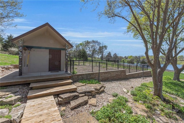 32225 W 88th St, De Soto, KS 66018 - exterior space with fence and an outdoor structure