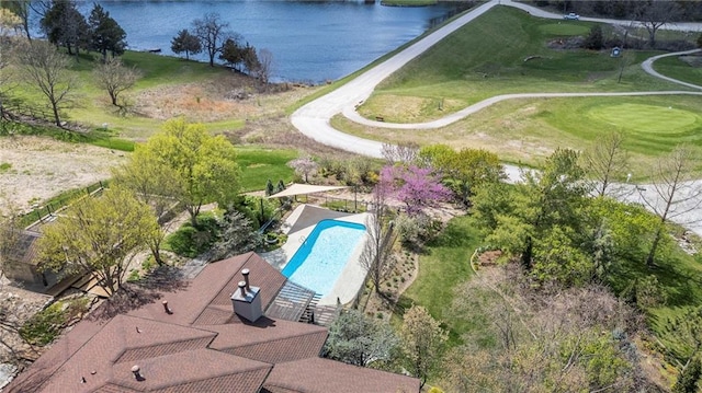 32225 W 88th St, De Soto, KS 66018 - aerial view with a water view
