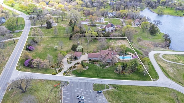 32225 W 88th St, De Soto, KS 66018 - bird's eye view featuring a water view