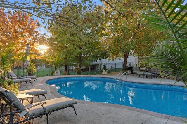 view of pool with a patio