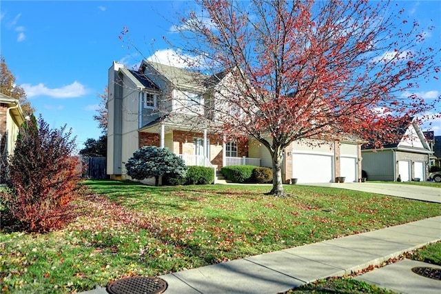 view of front of home featuring a front yard