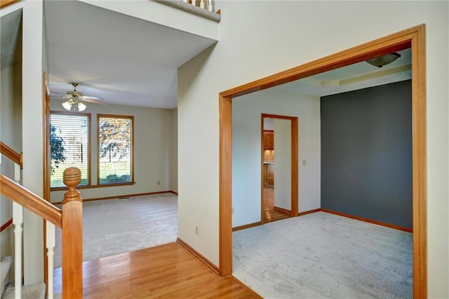 interior space featuring light hardwood / wood-style floors