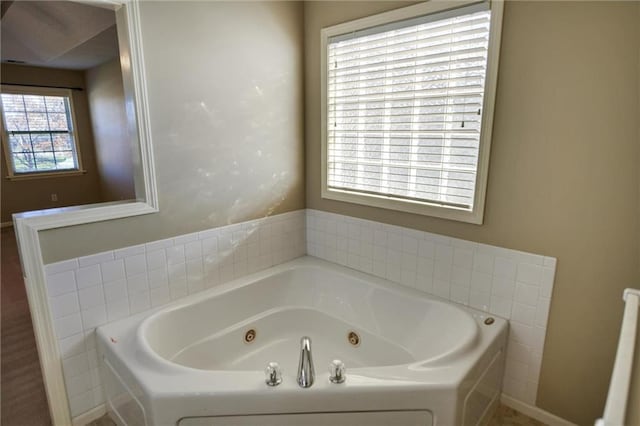 bathroom with a bathing tub