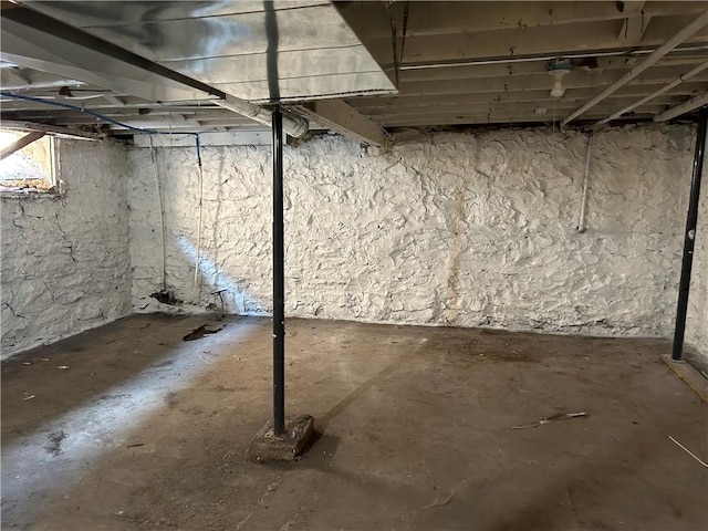 view of basement