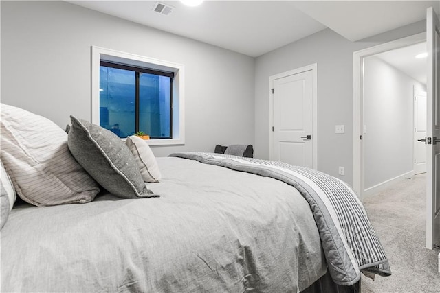 bedroom featuring carpet floors