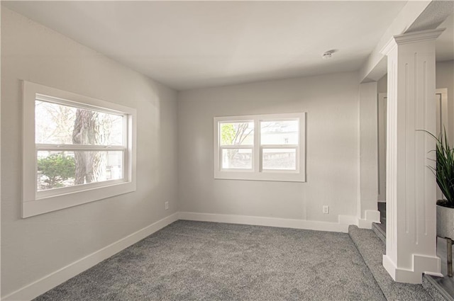 empty room featuring carpet floors