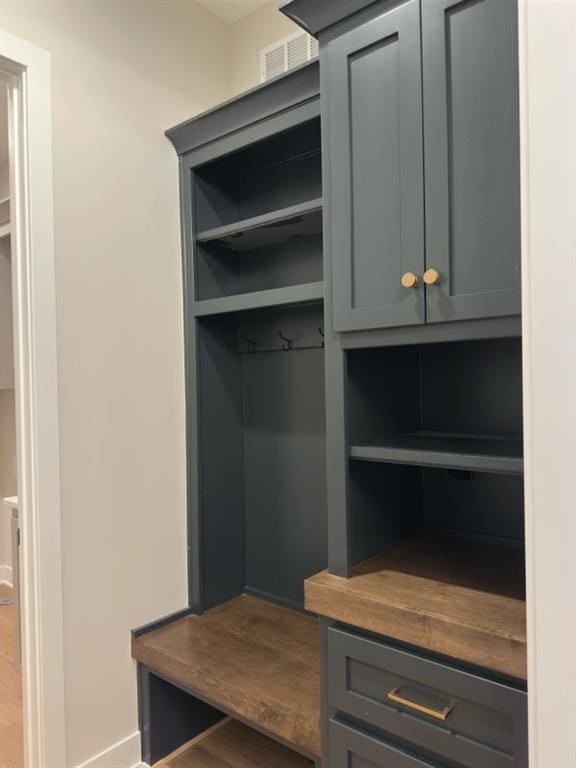 mudroom featuring hardwood / wood-style flooring