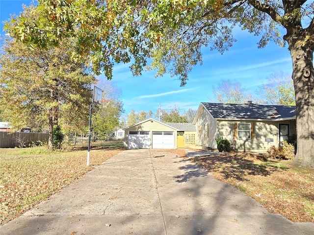 ranch-style house with a garage