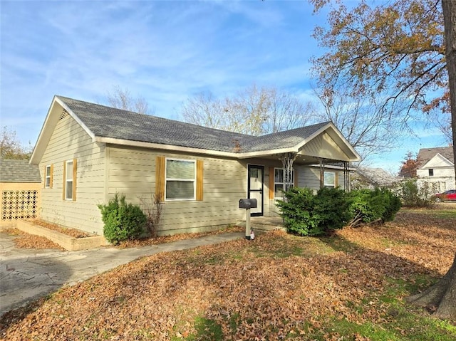 view of ranch-style home