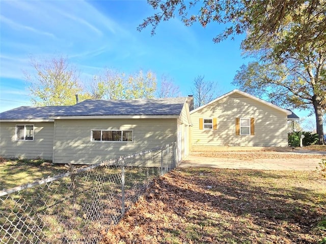 view of rear view of property