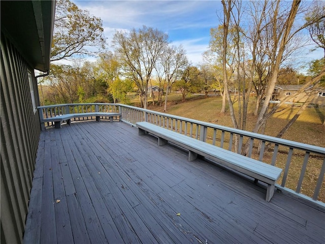 2716 N 10th St, Independence, KS 67301 - deck with view of scattered trees