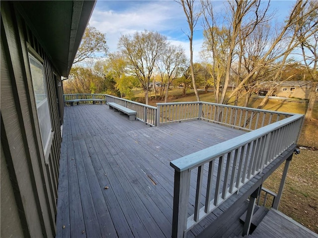 2716 N 10th St, Independence, KS 67301 - view of wooden deck