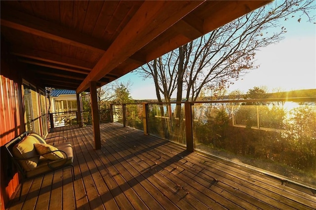 view of wooden terrace