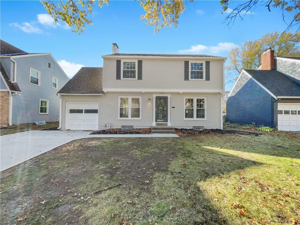 view of property with a front yard