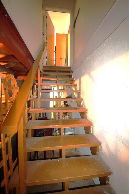 view of stairway