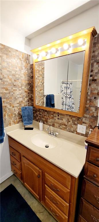 bathroom with vanity