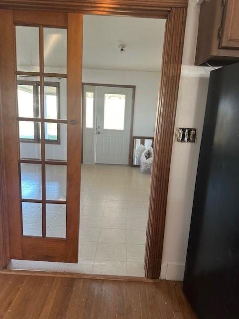 interior space featuring light hardwood / wood-style flooring