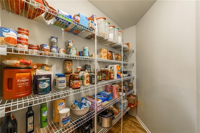 view of pantry